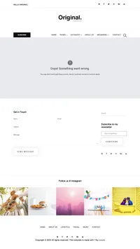 original mini website template desktop screenshot