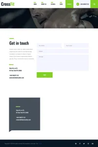 crossfit-2 mini website template desktop screenshot