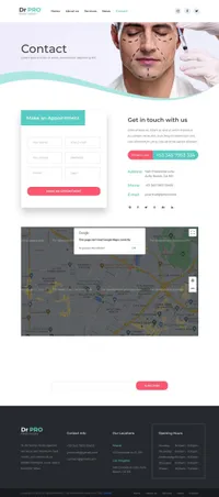 drpro mini website template desktop screenshot