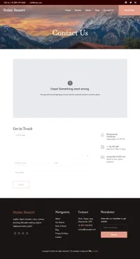 rolax mini website template desktop screenshot