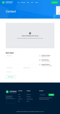 job-board-2 mini website template desktop screenshot
