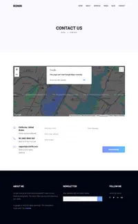 ronin mini website template desktop screenshot