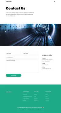 consulting mini website template desktop screenshot