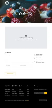 tasty-recipes mini website template desktop screenshot