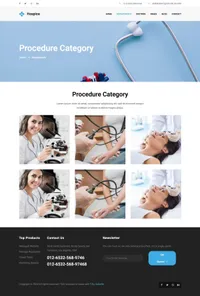 hospice mini website template desktop screenshot