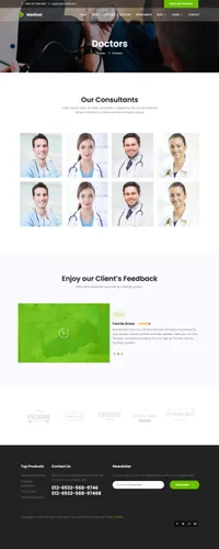 medical-2 mini website template desktop screenshot