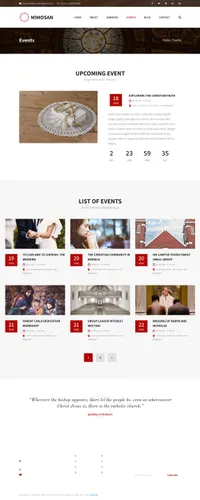 mimosan mini website template desktop screenshot