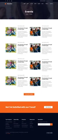 education mini website template desktop screenshot