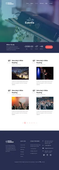 wisdom mini website template desktop screenshot