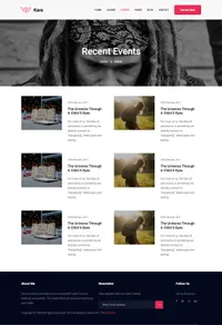 kare mini website template desktop screenshot