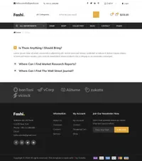 fashi mini website template desktop screenshot