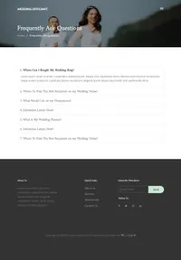 wedding-officiant mini website template desktop screenshot