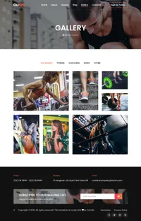 gutim mini website template desktop screenshot