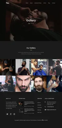 trim mini website template desktop screenshot