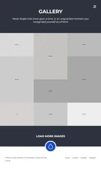 droppler mini website template desktop screenshot