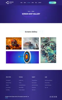comodo mini website template desktop screenshot