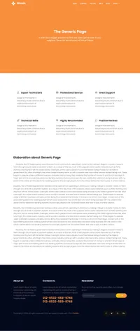 bitcoin mini website template desktop screenshot