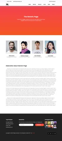 seo mini website template desktop screenshot