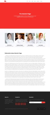 restaurant mini website template desktop screenshot