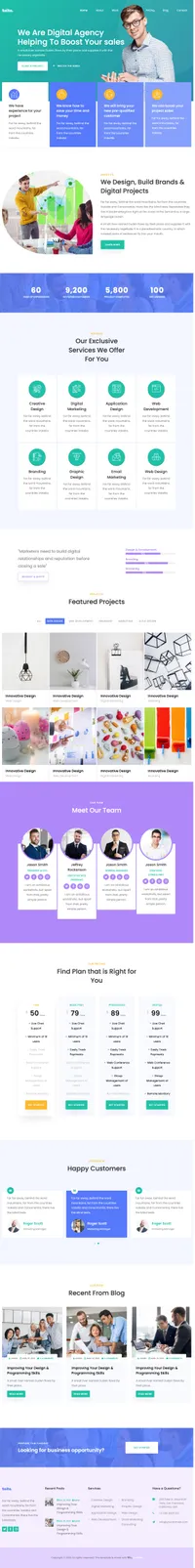 saita mini website template desktop screenshot