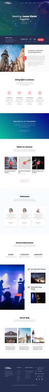 wisdom mini website template desktop screenshot