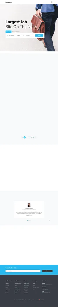 jobstart mini website template desktop screenshot