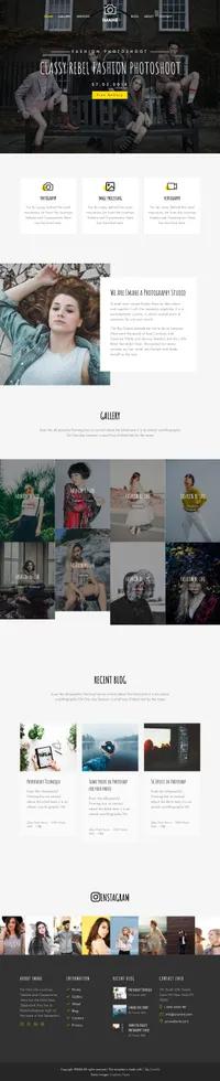 imahe mini website template desktop screenshot