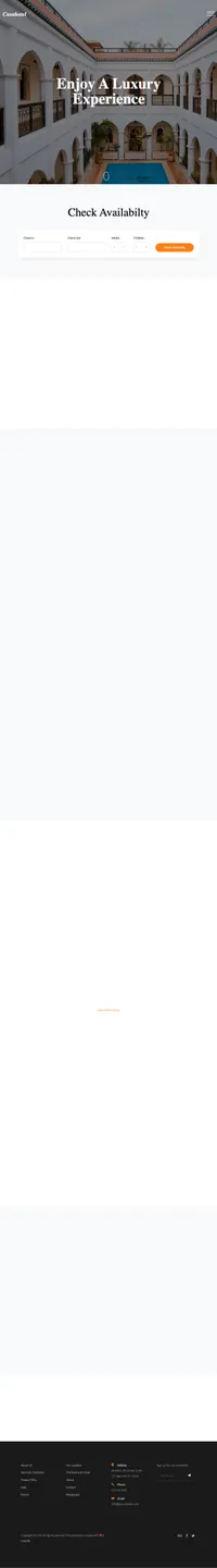 casahotel mini website template desktop screenshot