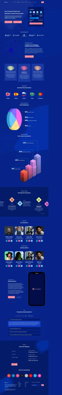 cryptian mini website template desktop screenshot