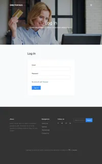 directoryads mini website template desktop screenshot