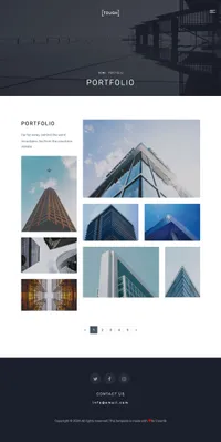 tough mini website template desktop screenshot