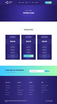 comodo mini website template desktop screenshot