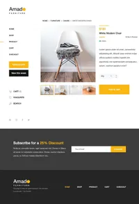 amado mini website template desktop screenshot