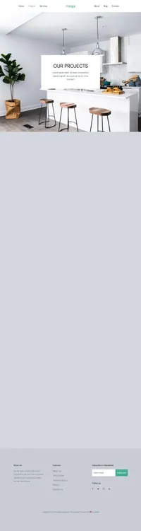 marga mini website template desktop screenshot