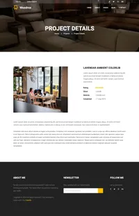 woodrox mini website template desktop screenshot