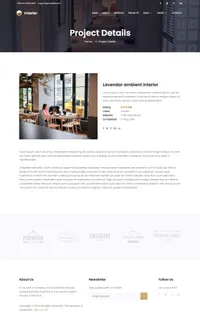 interior mini website template desktop screenshot