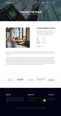 maxitechture mini website template desktop screenshot