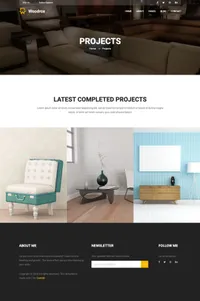 woodrox mini website template desktop screenshot