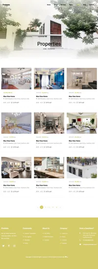 findstate mini website template desktop screenshot