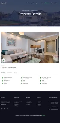 ecoverde mini website template desktop screenshot