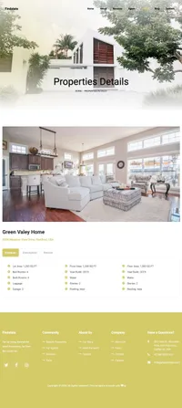 findstate mini website template desktop screenshot