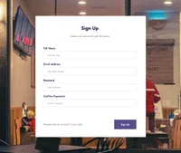 onedu mini website template desktop screenshot