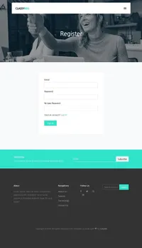 classy-ads mini website template desktop screenshot
