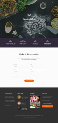 luto mini website template desktop screenshot