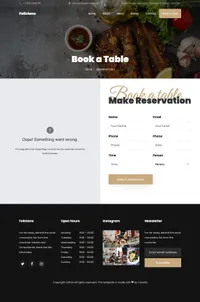 feliciano mini website template desktop screenshot