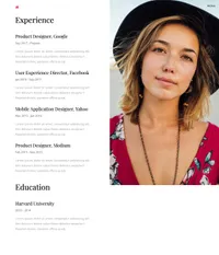 personify mini website template desktop screenshot