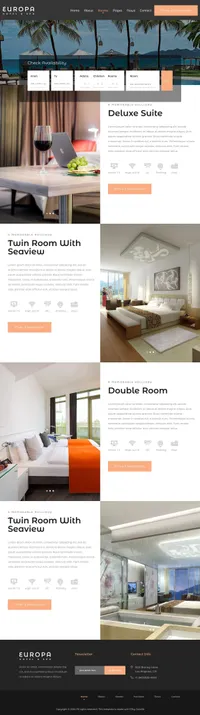 europa mini website template desktop screenshot