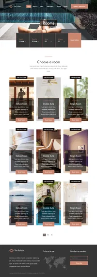 the-palatin mini website template desktop screenshot