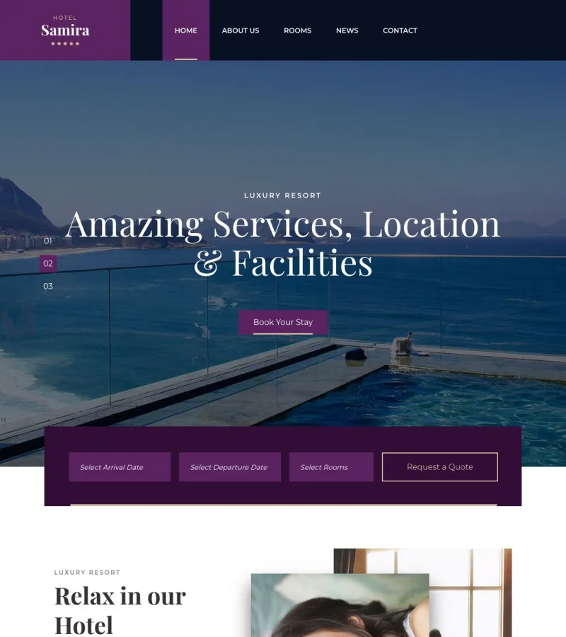 Samira Hotel Hotel template