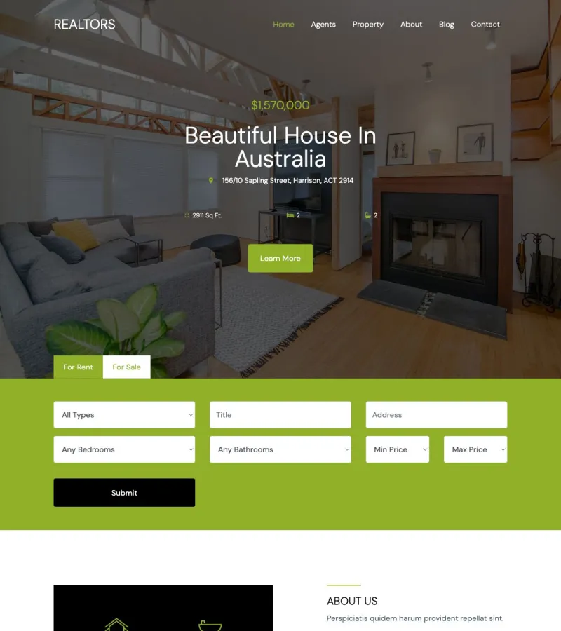 Realtors Real Estate Agent template
